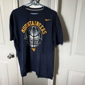 2 Nike WVU West Virginia Mountain T Shirts. Size. XL.